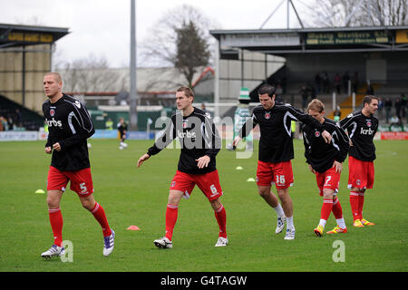 - Football npower Football League One - Yeovil Town v Charlton Athletic - Huish Park Banque D'Images