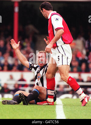 Arsenal Football Newcastle 5 v Banque D'Images