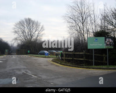 Une vue générale de la réserve naturelle de Fairburn ings RSPB, près de Castleford, dans le West Yorkshire, où la police a été appelée à faire état d'une agression hier après-midi avant de trouver deux corps à une adresse à Kirkby Avenue à Garforth, à Leeds. Banque D'Images