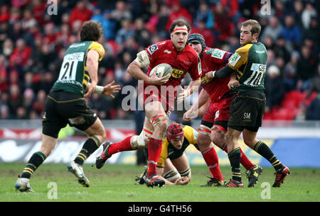 Rugby Union - Heineken Cup - Pool 1 - Llanelli Scarlets v Northampton Saints - Parc Y Scarlets Banque D'Images