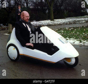 Science et technologie - Sir Clive Sinclair - C5 - Alexandra Palace, Londres Banque D'Images