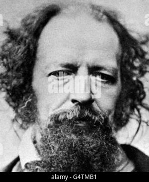 Photo PA UNE image de fichier de bibliothèque du poète Lord Alfred Tennyson de 1809 à 92 Banque D'Images