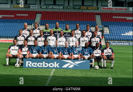 L'équipe des Bolton Wanderers FC. Photo de l'équipe du Bolton Wanderers football Club. Banque D'Images