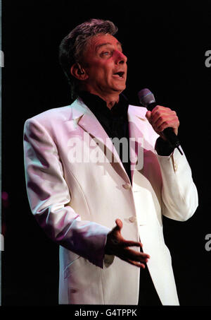 Barry Manilow Wembley. Barry Manilow en concert au stade Wembley. Banque D'Images