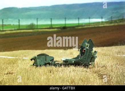 Crash/RAF Tornado 1 Banque D'Images