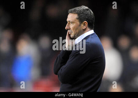 Football - championnat de la npower football League - Bristol City v Millwall - Ashton Gate. Derek McInnes, directeur de Bristol City Banque D'Images