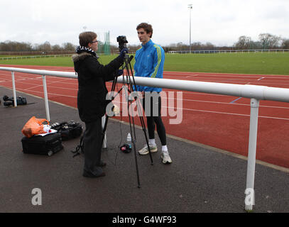 Jamie Cooke en Grande-Bretagne pendant la séance photo de l'équipe moderne de Pentathlon à l'Université de Bath, Bath. APPUYEZ SUR ASSOCIATION photo. Date de la photo: Mercredi 25 janvier 2012. Le crédit photo devrait se lire comme suit : Nick Potts/PA Wire Banque D'Images