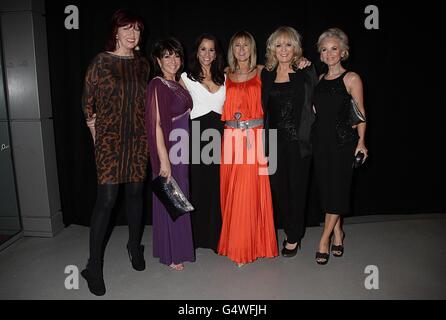 Janet Street porter, Jane McDonald, Andrea McLean, Carol McGiffin, Sherrie Hewson et Lisa Maxwell de Loose Women arrivent pour les prix de l'ont 2012 à l'O2, Greenwich, Londres Banque D'Images