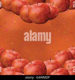 Fond transparent, les pommes Illustration de Vecteur