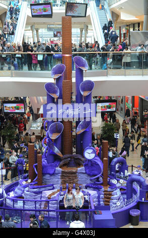 Fontaine de chocolat Cadbury Banque D'Images