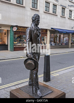 Beau Brummel Statue Jermyn Street London UK Banque D'Images