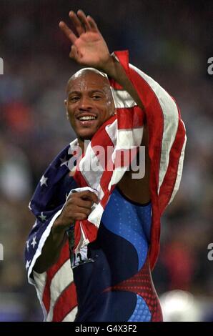 Jeux Olympiques de Sydney Maurice Greene Banque D'Images