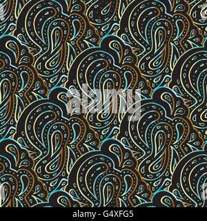 Hand drawn seamless pattern. Illustration de Vecteur