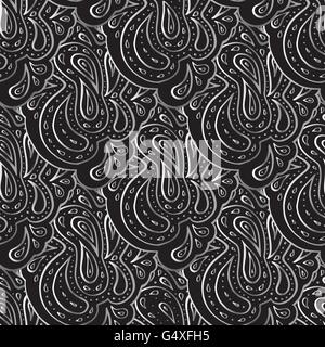 Hand drawn seamless pattern. Illustration de Vecteur