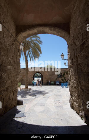 Portails de la vieille ville de Palma de Majorque, îles Baléares, Espagne le 13 avril 2016. Banque D'Images