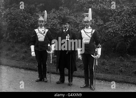 Les Forces armées britanniques - l'Armée britannique - régiments de cavalerie - La guerre de Crimée - Londres - 1912 Banque D'Images