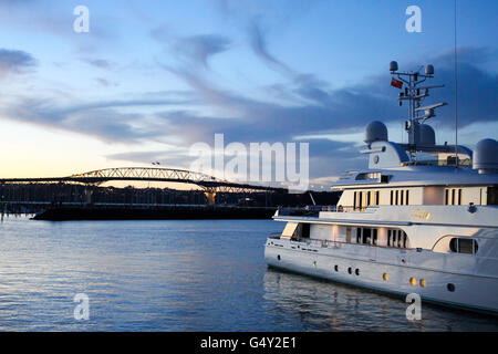 Nouvelle Zélande, île du nord, Auckland, Auckland, port d'accueil Banque D'Images