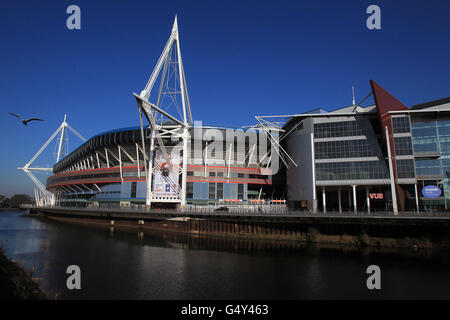 Stade Millennium stock.Vue générale du Millennium Stadium, Cardiff Banque D'Images