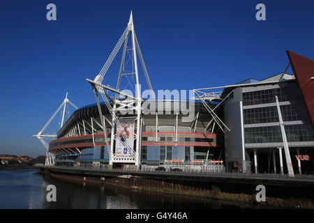 Stade Millennium stock. Vue générale du stade du millénaire Banque D'Images