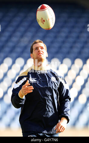 Rugby Union - RBS 6 Nations Championship 2012 - Pays de Galles v Ecosse Ecosse - Session de formation - Murrayfield Banque D'Images