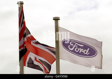 Ford Dagenham Drapeaux Banque D'Images