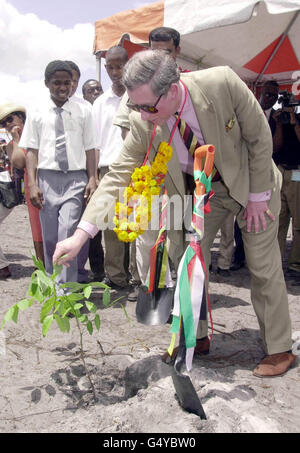 Caraïbes Le Prince Charles Banque D'Images