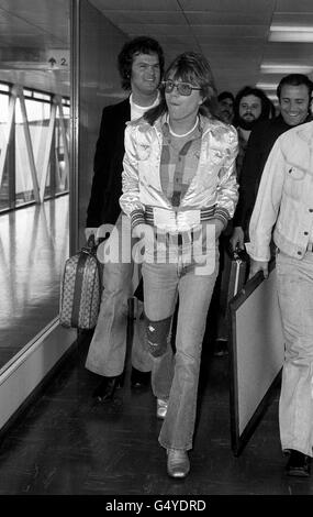 David Cassidy - l'aéroport d'Heathrow - Londres Banque D'Images