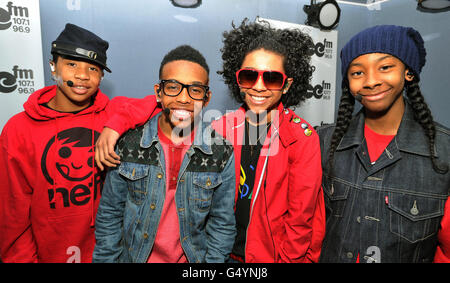 Mindless Behavior à ChoiceFM - Londres Banque D'Images