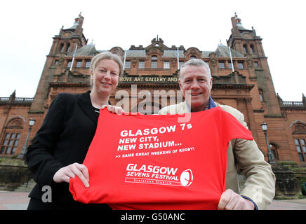 Rugby Union - Glasgow 7 Photocall - musée de Kelvingrove Bénévoles Banque D'Images