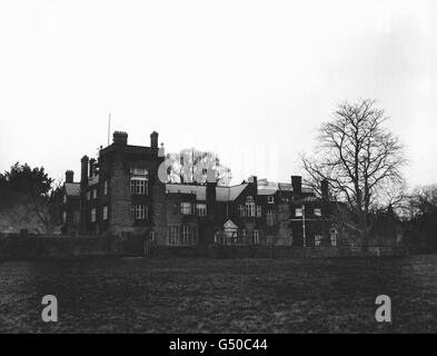 RÉSIDENCE DE BOWES LYON : maison de Lady Elizabeth Bowes Lyon (plus tard la Reine mère), 't Paul's', Walden Bury, Welwyn, Hertfordshire, où le duc de York (plus tard le roi George VI) a proposé. Banque D'Images