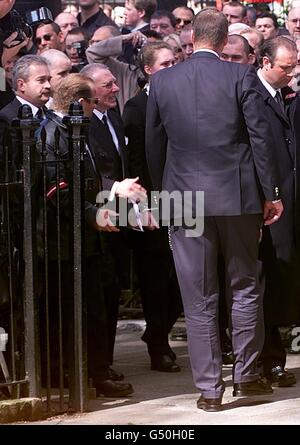 Charlie Kray funeral Reggie Kray Banque D'Images