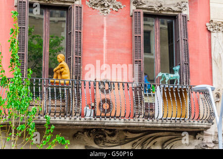 Attractions touristiques de Barcelone, les architectures traditionnelles à Barcelone, Catalogne, Espagne. Banque D'Images