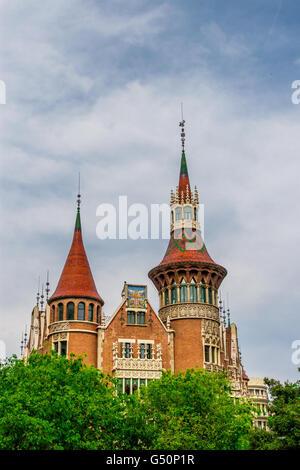 Attractions touristiques de Barcelone, les architectures traditionnelles à Barcelone, Catalogne, Espagne. Banque D'Images