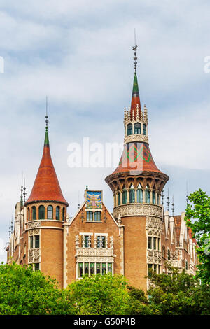 Attractions touristiques de Barcelone, les architectures traditionnelles à Barcelone, Catalogne, Espagne. Banque D'Images