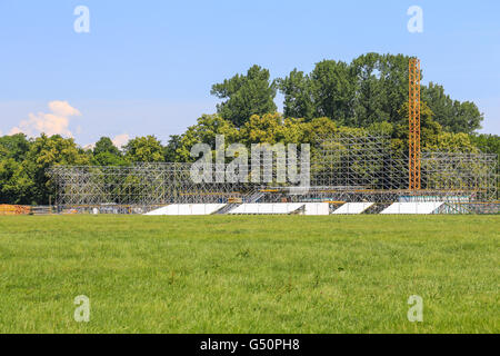 Vue de la nouvelle étape de construction pour la Journée mondiale de la jeunesse / Krakow 2016 Banque D'Images