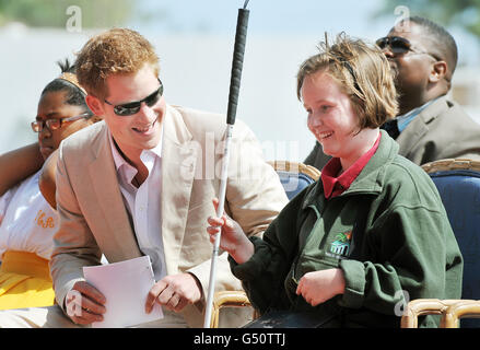 Le prince Harry visite au Bahamas - Jour 2 Banque D'Images