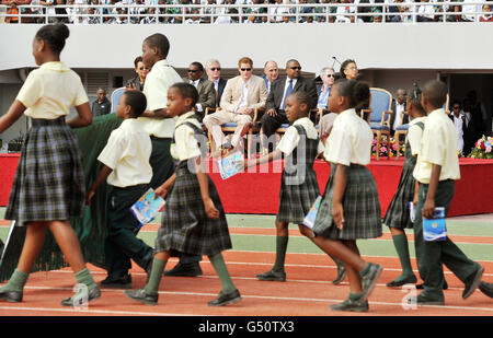 Le prince Harry visite au Bahamas - Jour 2 Banque D'Images