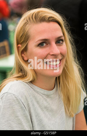 Sara Pascoe. L'écrivain anglais, humoriste et actrice. Au Hay Festival de la littérature et des Arts, le 30 mai 2016 Banque D'Images