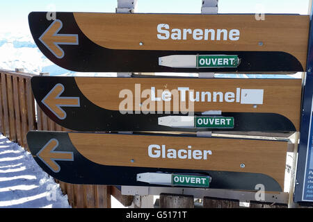 Le domaine de ski Alpe d Huez, dans les Alpes Françaises Banque D'Images