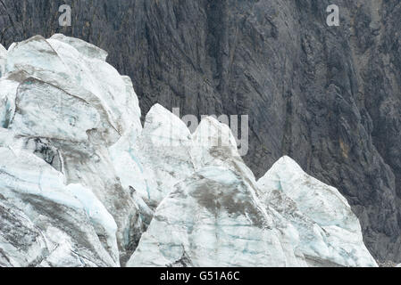 La Chine, le Yunnan Sheng, Lijiang Shi, Snow Mountain à Lijang, glace de glacier sur la montagne de neige Banque D'Images