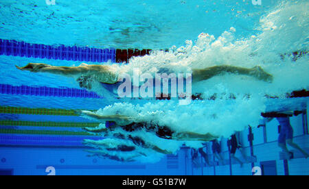 Natation - British Gas Swimming Championships 2012 - jour cinq - Centre aquatique.L'action des bravoueurs du 100m Freestyle pour femmes Banque D'Images