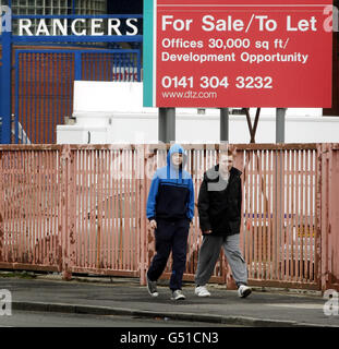 Ibrox Soccer - Vues générales Banque D'Images