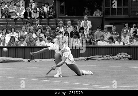 Navratilova Wimbledon Banque D'Images