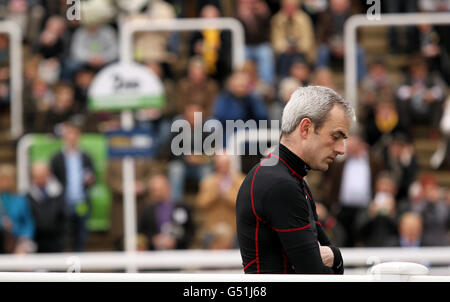 Courses hippiques - 2012 Cheltenham Festival - première journée - Cheltenham Racecourse.Jockey Ruby Walsh dans le défilé anneau pendant le premier jour du Cheltenham Fesitval 2012 à Cheltenham Racecourse, Gloucestershire. Banque D'Images