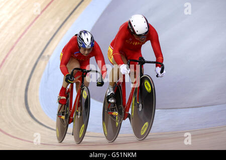 Cyclisme - UCI Coupe du Monde de Cyclisme sur piste des Jeux Olympiques et de l'événement Test - Jour 1 - Vélodrome Olympique Banque D'Images