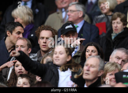 Prince Harry lors du match des RBS 6 Nations au stade de Twickenham, Londres. Banque D'Images