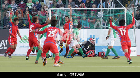 Hockey - Tournoi de Qualification des Jeux Olympiques de la FIH - Irlande v Angleterre - Belfield Banque D'Images