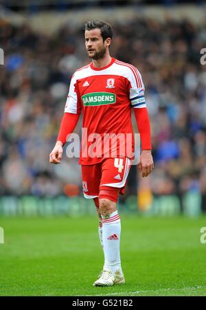 Football - npower football League Championship - Birmingham City / Middlesbrough - St Andrews.Matthew Bates, Middlesbrough Banque D'Images