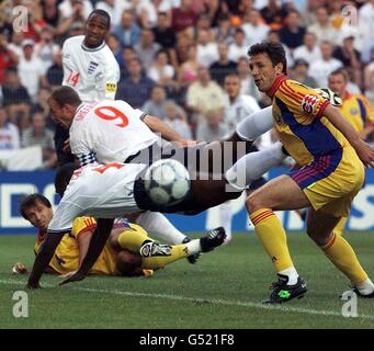 L'Euro 2000 fra v Rom Neville Banque D'Images