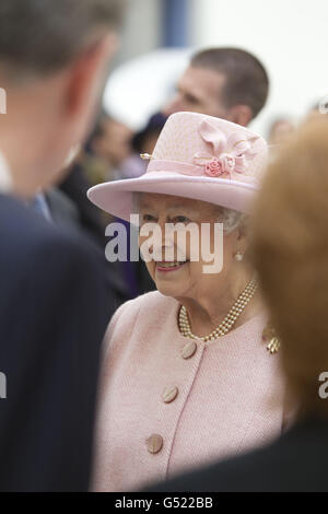 Visite royale à Manchester Banque D'Images